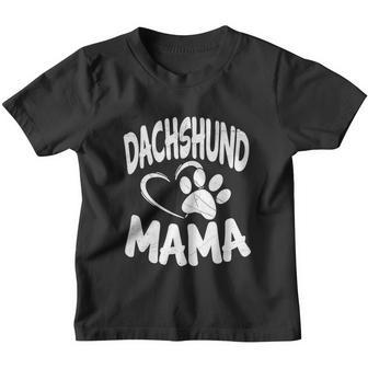 Womens Daschund Mama Tshirt Dog Doxie Mom Weiner Owner Gifts Tee Youth T-shirt - Monsterry