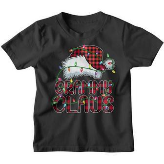 Womens Grammy Claus Christmas Lights Pajama Family Matching V2 Youth T-shirt - Thegiftio UK