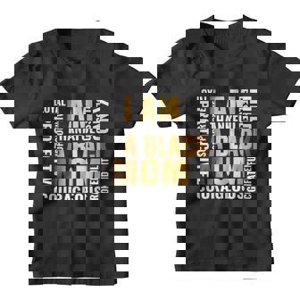 Womens Im A Black Mom African American Mothers Day Youth T-shirt - Monsterry