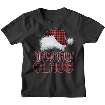 Womens Mawmaw Claus Funny Christmas Pajama Family Matching Youth T-shirt - Thegiftio UK