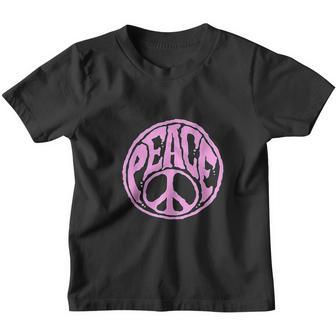 World Peace Sign Groovy 60S 70S Harmony Retro V2 Youth T-shirt - Thegiftio UK