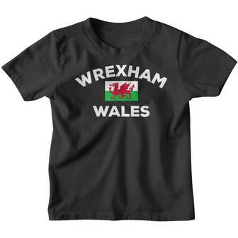 Wrexham Wales Welsh Flag City Youth T-shirt - Thegiftio