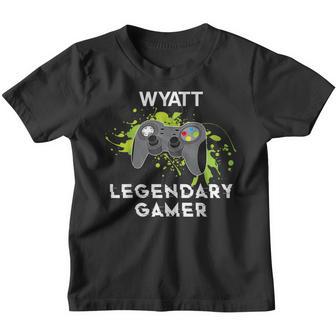 Wyatt Name Gift - Personalized Legendary Gamer Youth T-shirt - Thegiftio UK