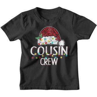 Xmas Christmas Cousin Crew Plaid Pajamas Family Kid Boy Youth T-shirt - Thegiftio UK