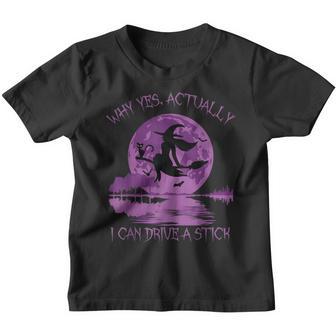 Yes Actually I Can Drive A Stick Halloween 2022 V5 Youth T-shirt - Thegiftio UK
