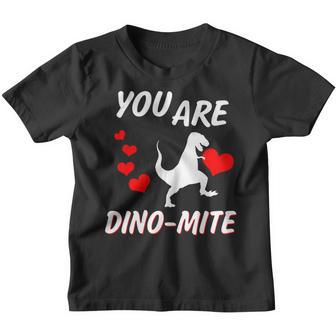 You Are Dinomite Funny Boys Valentines Day Kids Youth T-shirt - Thegiftio UK
