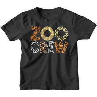 Zoo Crew Leopard Animals Print Zookeeper Zoological Garden Youth T-shirt - Thegiftio UK