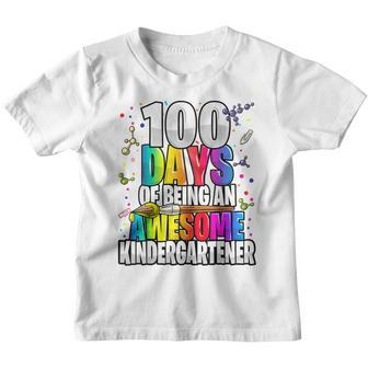 100 Days Of Being An Awesome Kindergartener 100Th Day School Youth T-shirt - Seseable