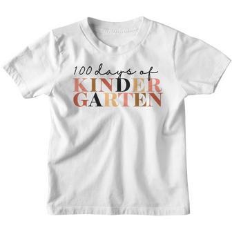 100 Days Of Kindergarten Kid Boy Girl Teacher School V2 Youth T-shirt - Thegiftio UK
