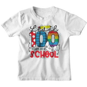 100 Days Of School For Boys Level Completed Gamer V2 Youth T-shirt - Thegiftio UK