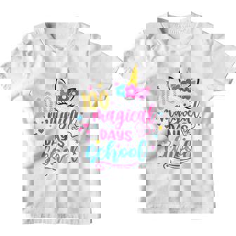 100 Magical Days 100Th Day Of School Girl Unicorn Costume Youth T-shirt - Thegiftio