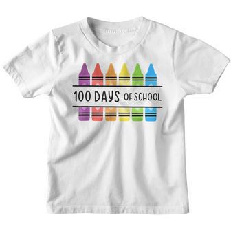 100Th Day Of School 100 Days Of Making A Difference Colorful V2 Youth T-shirt - Thegiftio UK