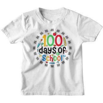 100Th Day Of School Teachers Kids Child Happy 100 Days V26 Youth T-shirt - Thegiftio UK