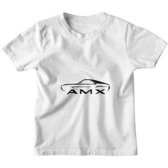 1968 1969 Amc Amx Classic Outline Design Youth T-shirt - Thegiftio UK