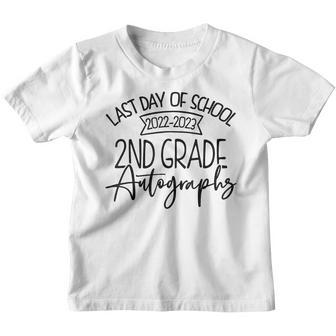 2022-2023 Last Day Autographs School 2Nd Grade Keepsake Youth T-shirt - Thegiftio UK