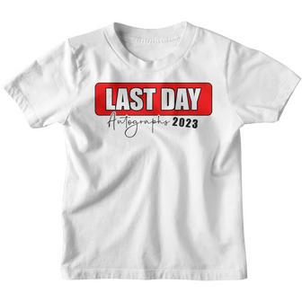 2023 Last Day Of School Autographs Graduation Youth T-shirt | Mazezy