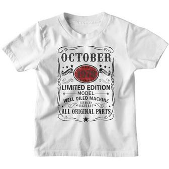 44 Years Old Gifts Decoration October 1978 44Th Birthday Youth T-shirt - Thegiftio UK