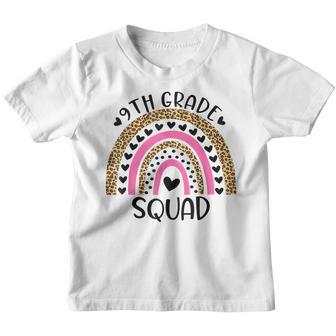 9Th Grade Squad Teacher Student Rainbow 100Th Day Of School Youth T-shirt - Thegiftio UK