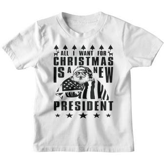 All I Want For Christmas Is A New President Christmas V6 Youth T-shirt - Thegiftio UK