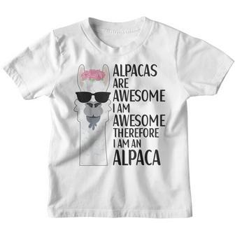 Alpacas Are Awesome Llama Alpaca Apparel For Women Kids Youth T-shirt - Thegiftio UK