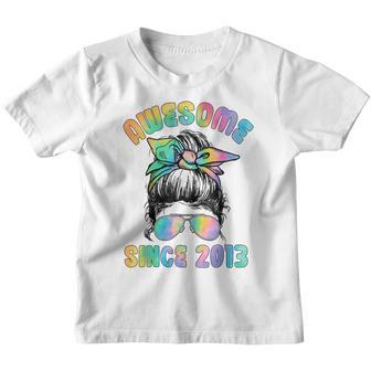 Awesome Since 2013 Tie Dye 9Th Birthday Decorations For Girl Youth T-shirt - Thegiftio UK