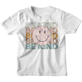 Be Kind Vintage Retro Cute Smile Face Orange Unity Day Kids Youth T-shirt - Thegiftio UK