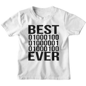 Best Dad Ever Shirt Binary Code Fathers Day Gift Youth T-shirt - Thegiftio UK