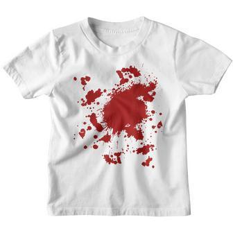 Blood Splatter Costume Gag Fancy Dress Scary Halloween Youth T-shirt - Thegiftio UK