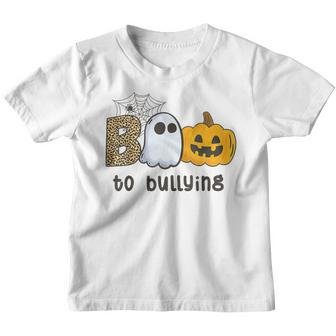 Boo Anti Bullying Funny Halloween Orange Unity Day Girls V2 Youth T-shirt - Thegiftio UK