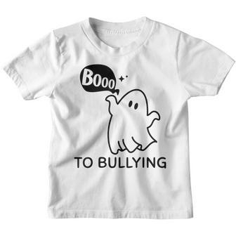 Boo To Bullying Ghost Orange Anti Bully Unity Day Youth T-shirt - Thegiftio UK