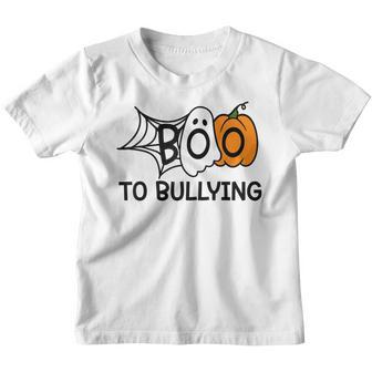 Boo To Bullying Orange Anti Bullying Unity Day Halloween Kid Youth T-shirt - Thegiftio UK