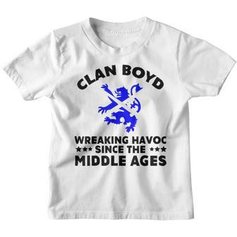 Boyd Scottish Kilt Family Clan Scotland Name Youth T-shirt - Seseable