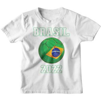 Brazil Soccer Ball Brazilian Flag Football Jersey Men Boys Youth T-shirt - Thegiftio UK