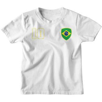 Brazil Soccer Jersey Brazilian Flag Funny Kids Boy Women Men Youth T-shirt - Thegiftio UK