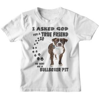 Bullboxer Pit Quote Mom Dad Costume Boxer Pitbull Mix Dog Youth T-shirt - Thegiftio UK
