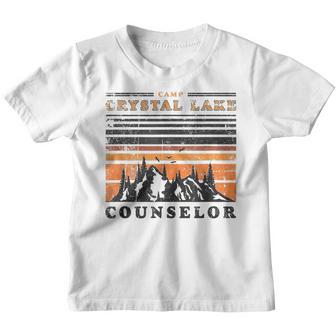 Camp Crystal Lake Counselor Vintage 1970S 80S Retro Camping Youth T-shirt - Thegiftio UK