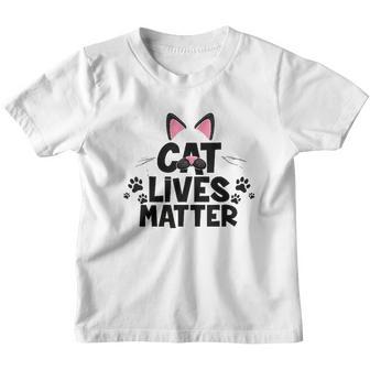 Cat Lovers Cat Lives Matter Youth T-shirt - Thegiftio UK