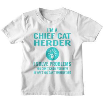 Chief Cat Herder V2 Youth T-shirt - Thegiftio UK