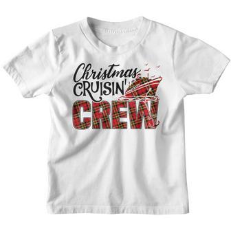 Christmas Crusing Crew Plaid Cruise Ship Family Christmas Youth T-shirt - Thegiftio UK
