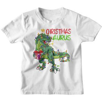 Christmas Dinosaur Christmasaurus Pajama Family Kids Boy Men Youth T-shirt - Thegiftio UK