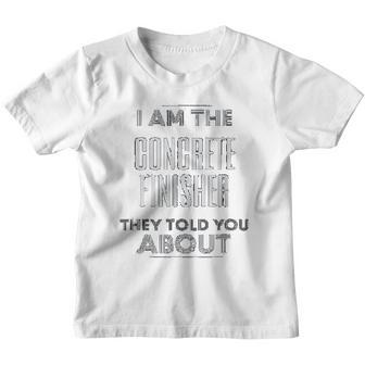 Concrete Finisher I Am The Concrete Finisher Youth T-shirt - Thegiftio UK