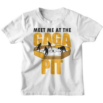 Cool Gaga Ball Gift For Kids Funny Gaga Ball Pit Dodgeball Youth T-shirt | Mazezy