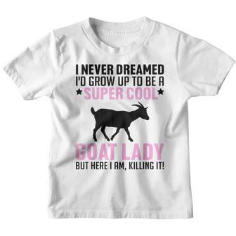Cool Goat Design For Women Girls Farmer Farming Goat Lover V2 Youth T-shirt - Thegiftio UK