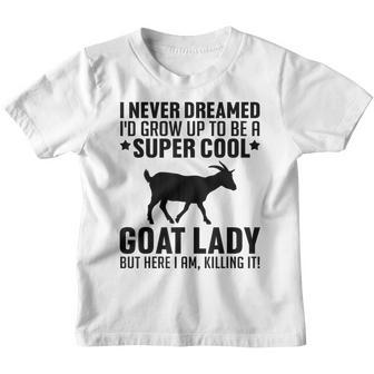Cool Goat Design For Women Girls Farmer Farming Goat Lover V3 Youth T-shirt - Thegiftio UK