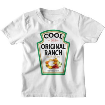 Cool Ranch Sauce Green Salad Dressing Funny Halloween Youth T-shirt - Thegiftio UK