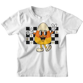 Cute Retro Halloween Candy Corn Pumpkin Costume Kids Toddler Youth T-shirt - Thegiftio UK