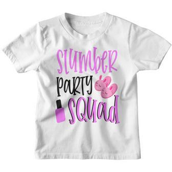 Cute Sleepover Pajama Group Print Funny Slumber Party Squad Youth T-shirt - Thegiftio UK