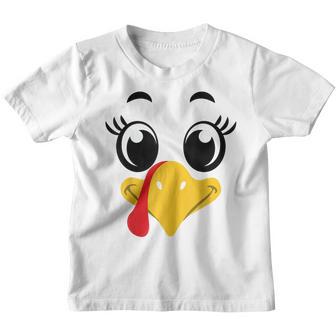 Cute Thanksgiving Turkey Face Matching Kids Costume Youth T-shirt - Thegiftio UK