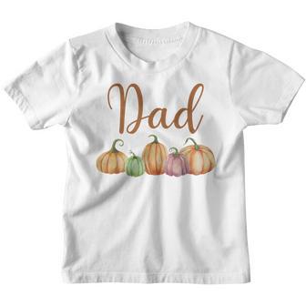 Dad Of Little Pumpkin First Birthday Autumn Pumpkin Youth T-shirt - Thegiftio UK
