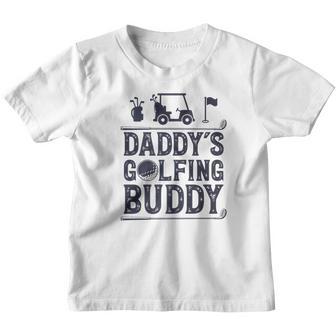Daddys Golfing Buddy Golf Golfer Kids Girls Boys Youth T-shirt - Thegiftio UK